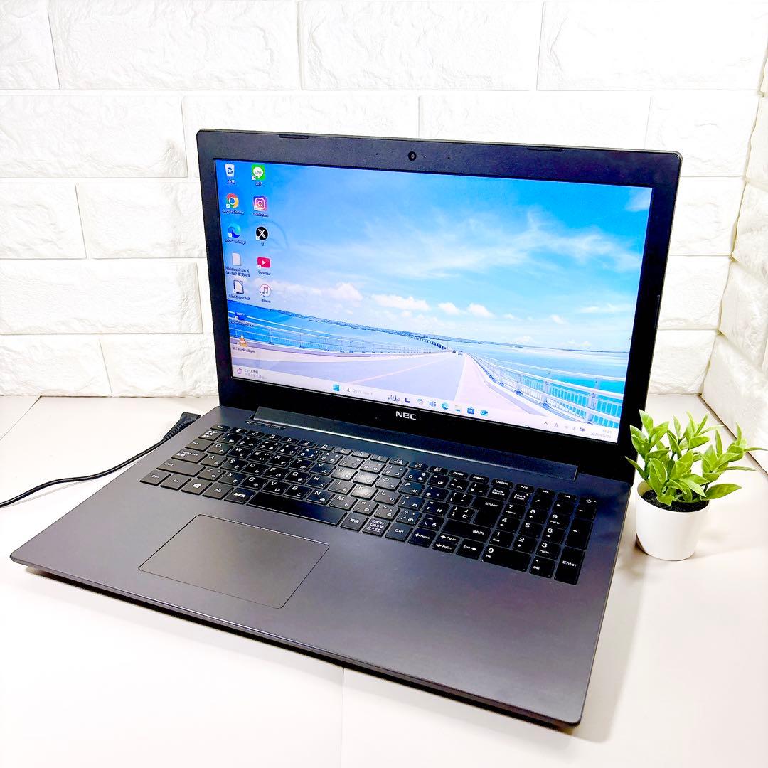 動作快適なSSD✨メモリ8GB カメラ付き 第７世代 ノートパソコン NEC