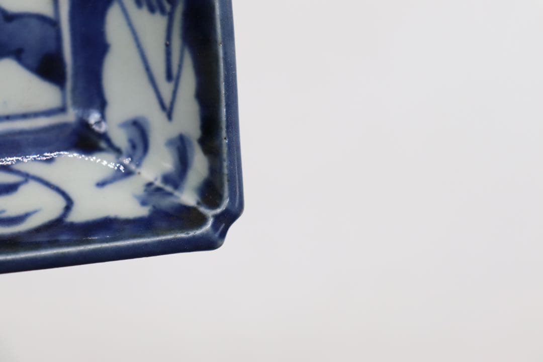 江戸　伊万里染付長皿2点　送料込み0325