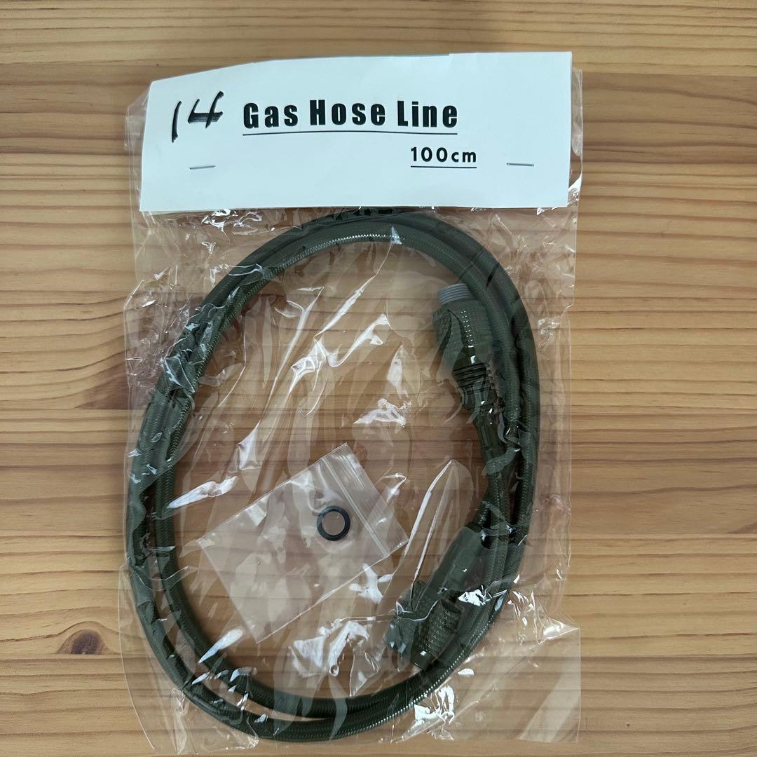 新品未開封　Brunt ガスホースライン 100cm OD オリーブカラー