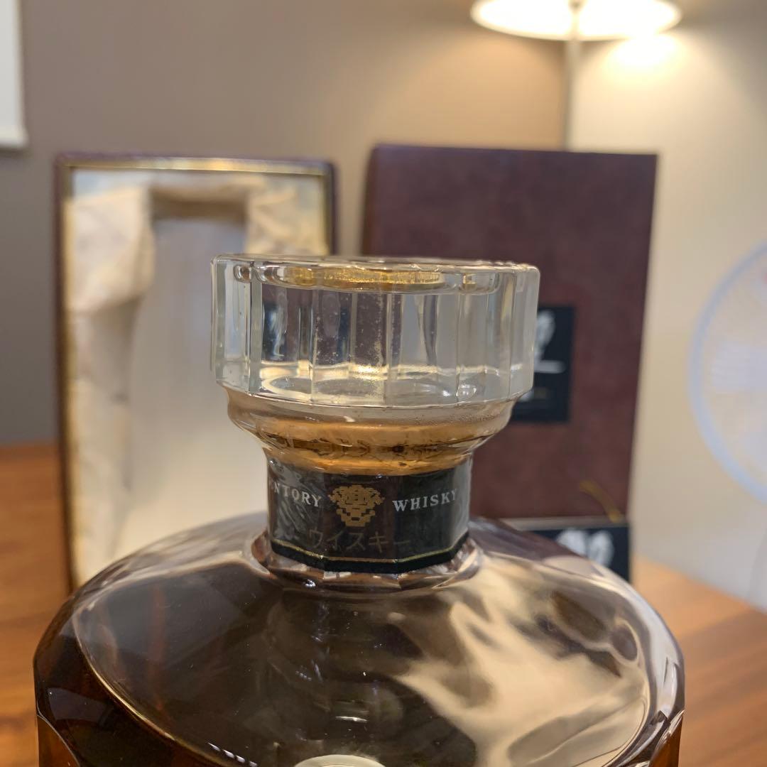 レア　サントリーウイスキー響21年　カガミクリスタル　初期ボトル　番号無し　箱付