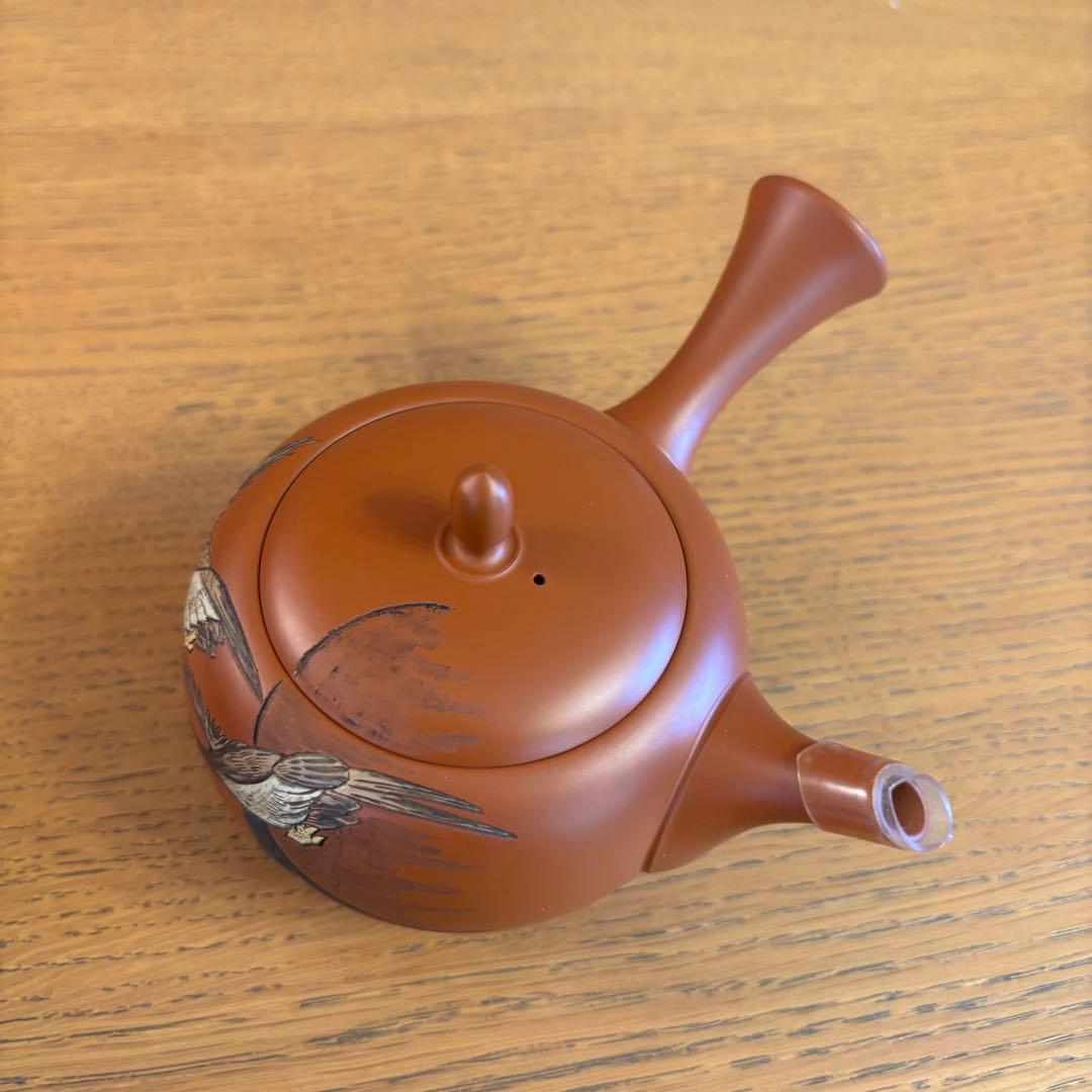 吉川雪堂造、常滑焼　朱泥　急須　茶道具　茶器