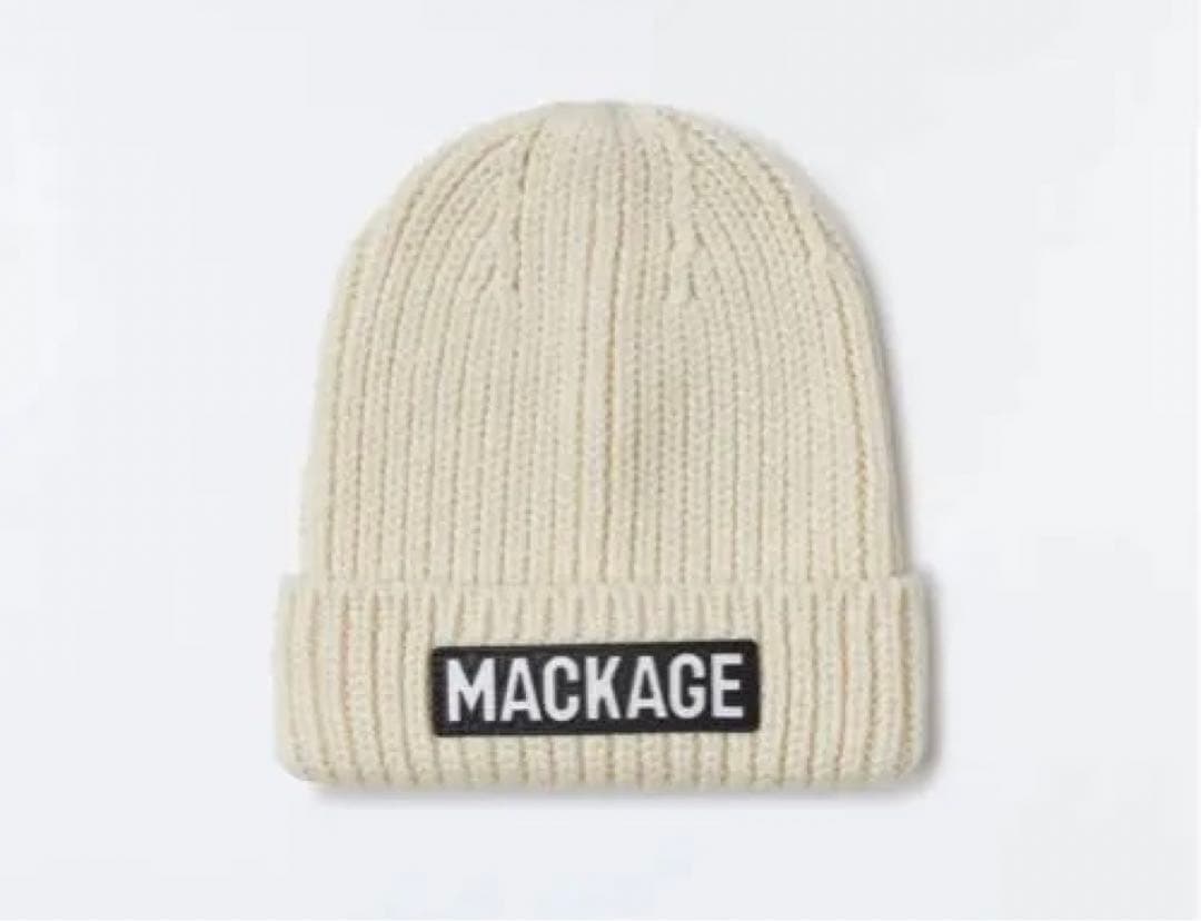 MACKAGE ニットビーニー クリーム