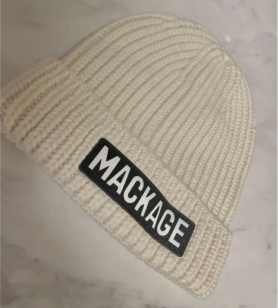 MACKAGE ニットビーニー クリーム
