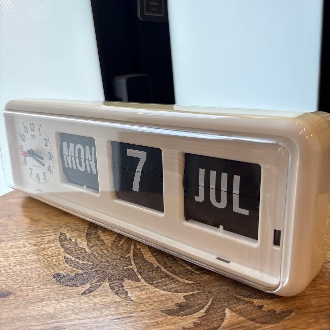 TWEMCO トゥエンコ 置き掛け兼用時計 BQ-38 ホワイト