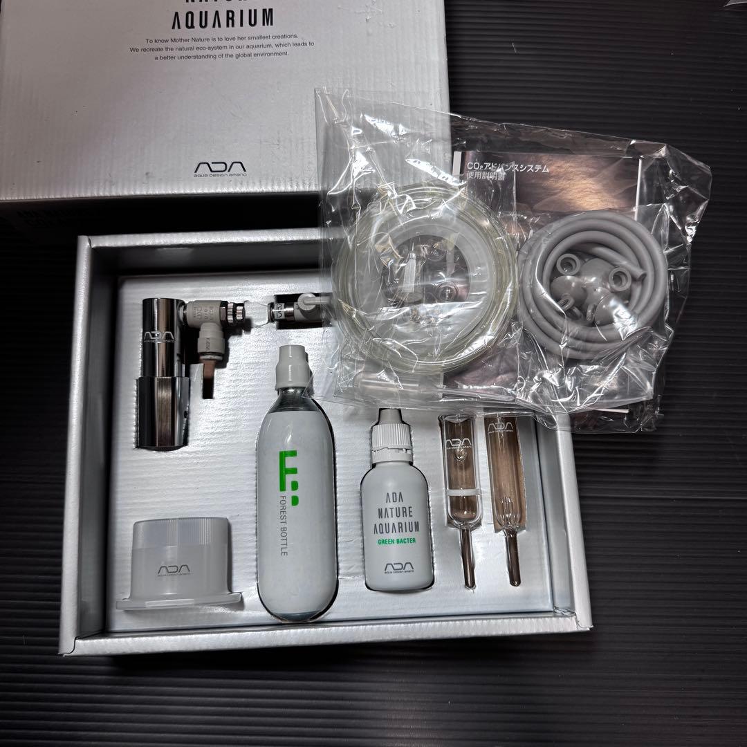 ADA CO2レギュレーター ボールバルブ グラスカウンター パレングラス