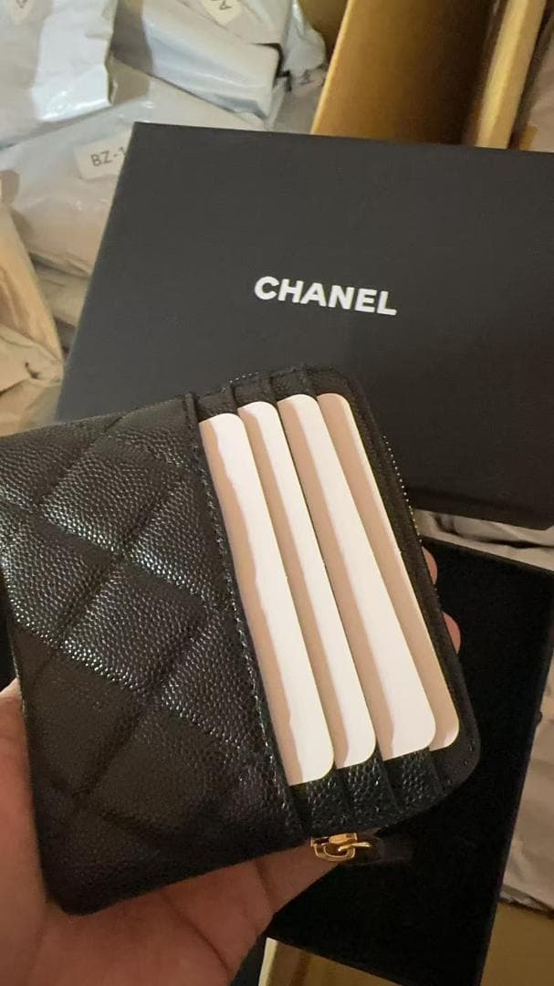 CHANEL シャネル マトラッセ クラシック カードケース キャビアスキン