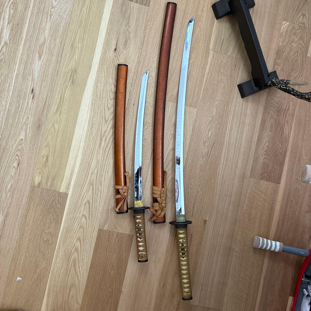 模造刀2本セット スタンド付き