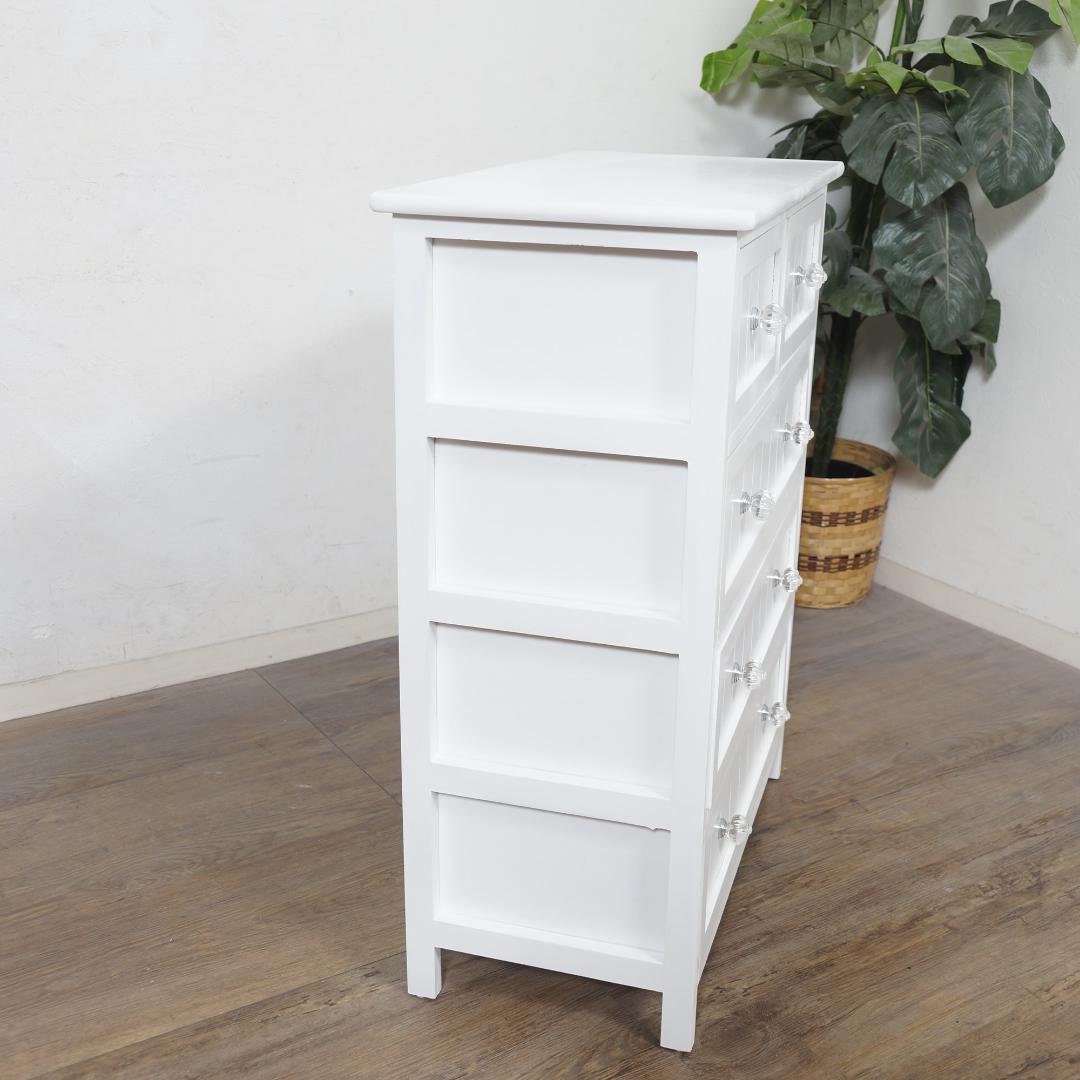 チェスト　4段5杯　タンス　収納　パンプキン取っ手 完成品