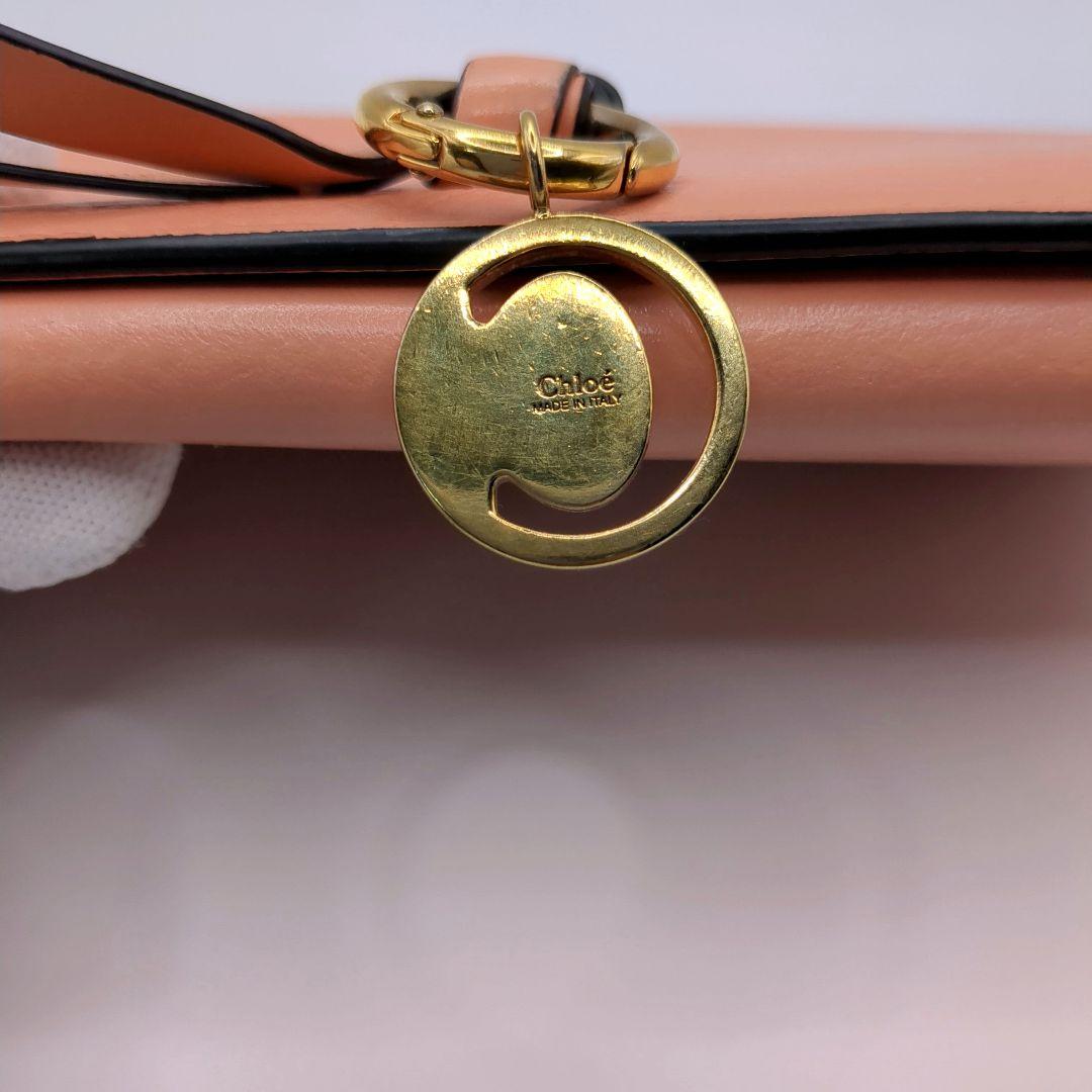 専用美品✨クロエ Chloe 長財布 レザー ピンク ゴールド金具