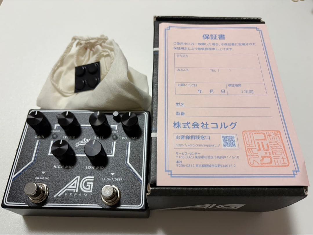 【極美品25年11月購入】Aguilar AG PREAMP DI