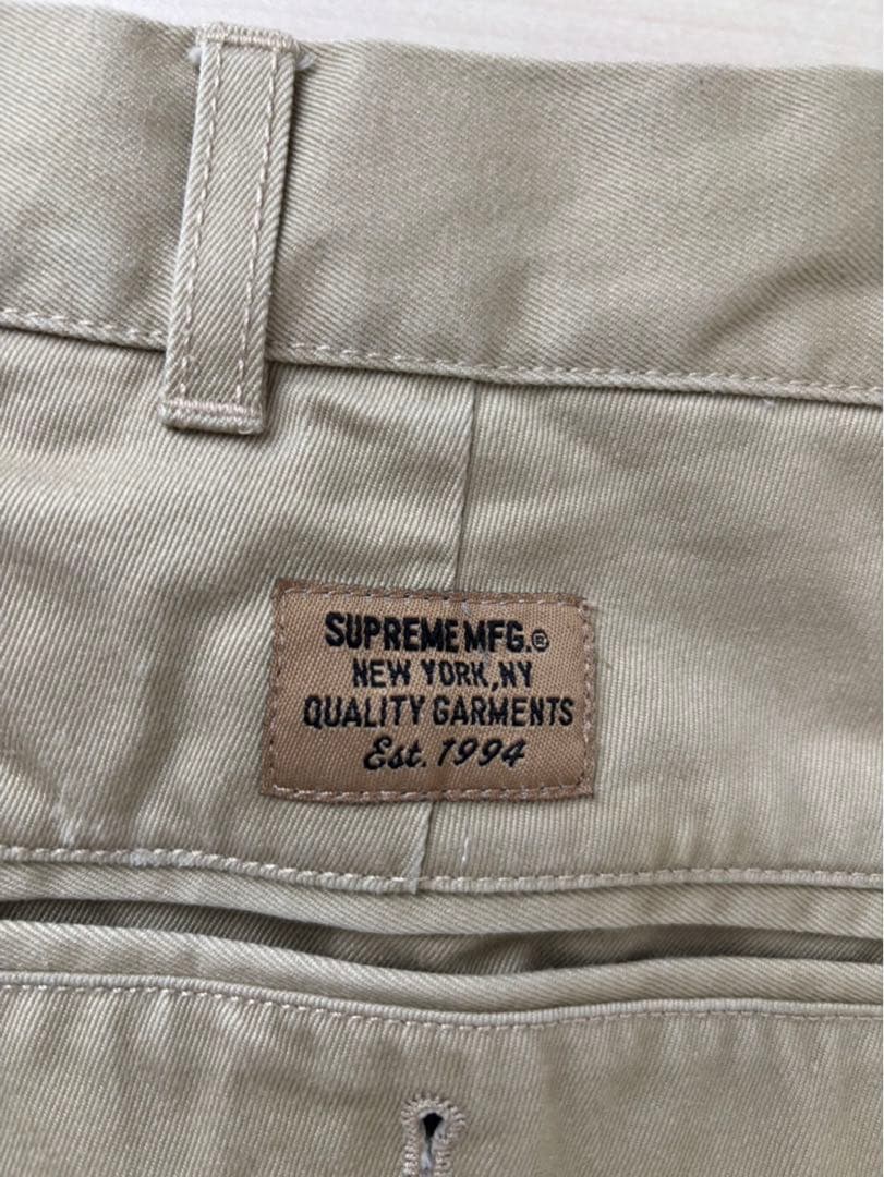 SUPREME ベージュ チノパン