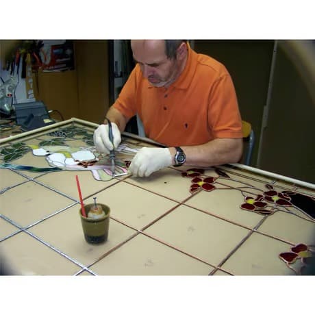 mosaik verglasung/ステンドグラス/三日月&星型/ドイツ製