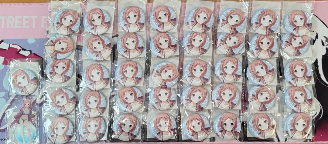 咲-Saki- オンラインくじ 竹井久 アクリルスタンド 缶バッジ 特典