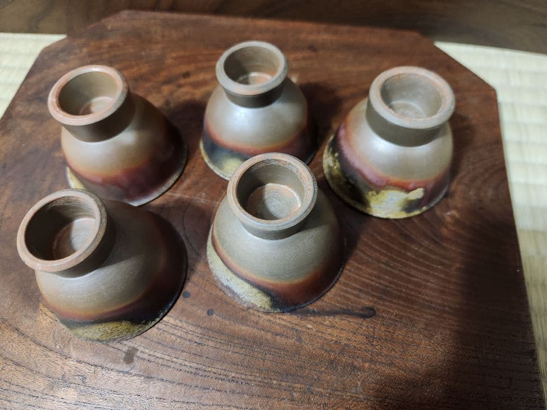 備前焼　宝瓶　茶器揃