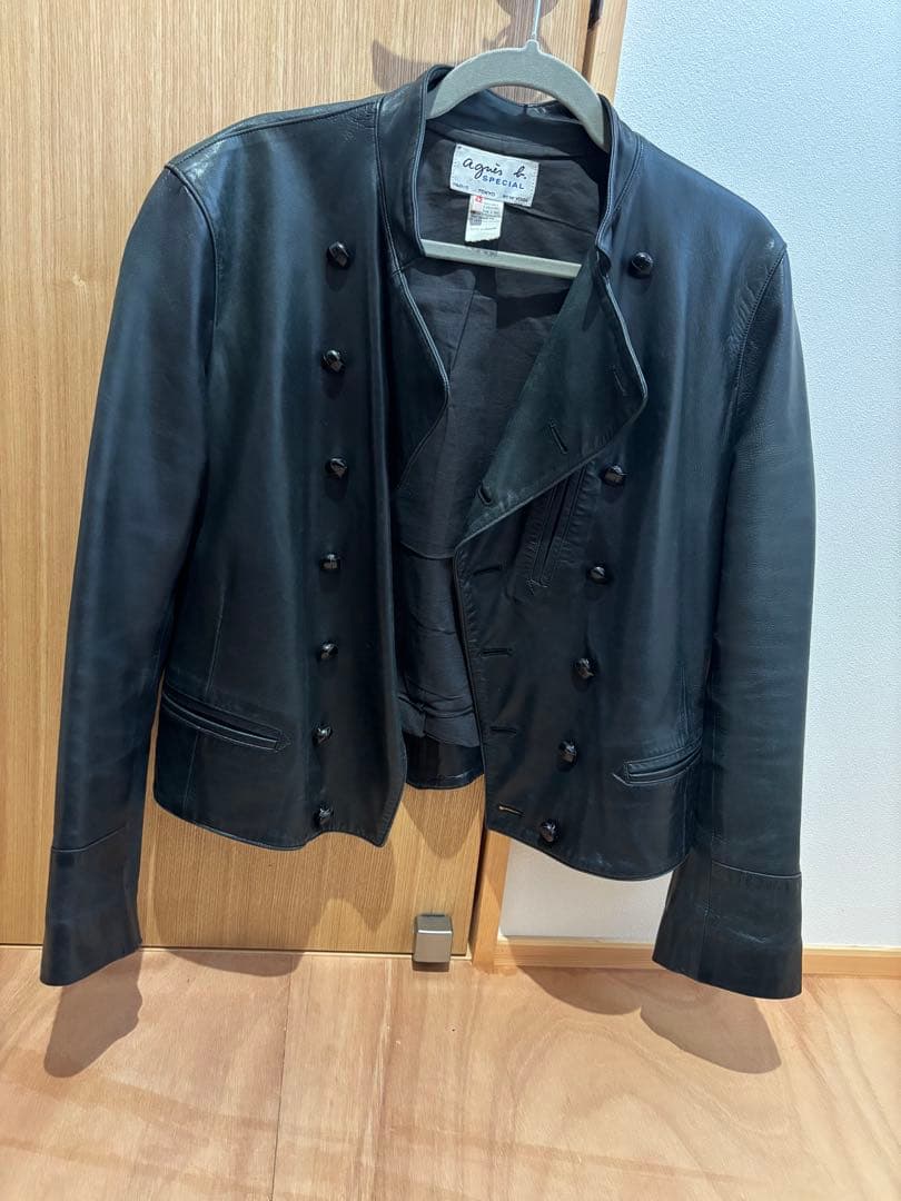 agnes b.　アニエスベー レザー　ナポレオン　レザージャケット　サイズ42