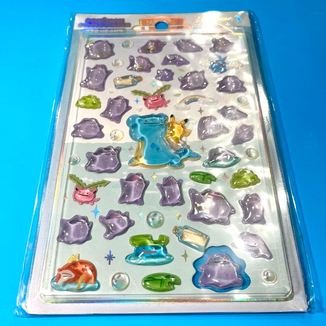 ポケモン 韓国 ぷくぷく ボンボンドロップ シール ステッカー メタモン 正規品