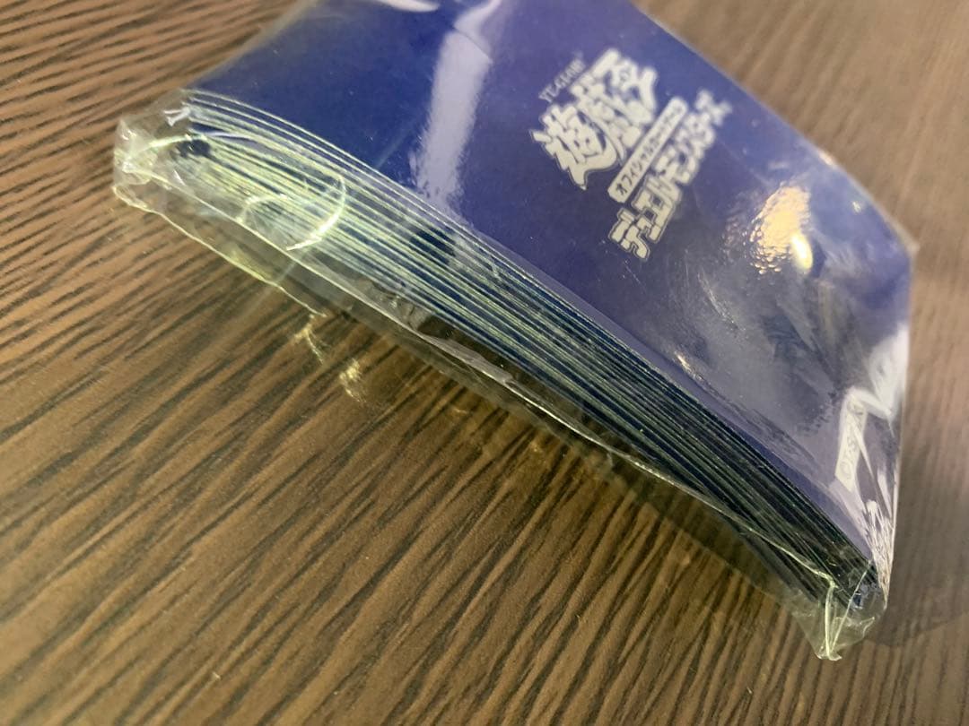 遊戯王 スリーブ 初期ロゴ 青