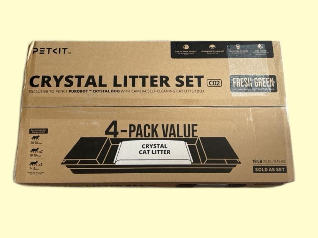 新品 PETKIT猫用 自動トイレ クリスタル猫砂 セット