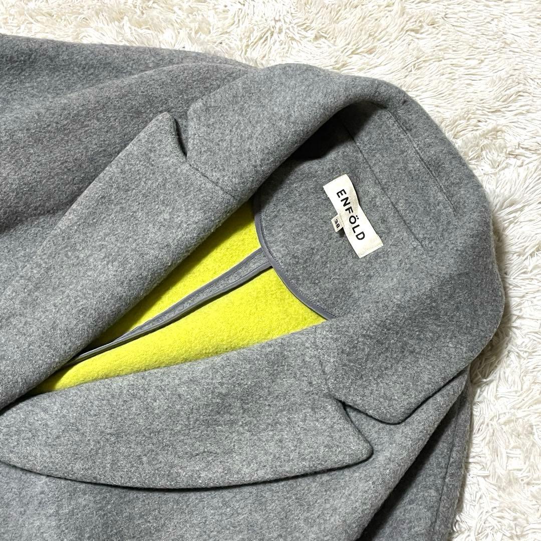 人気モデル ENFOLD エンフォルド リバーウールコクーンコート 富岡佳子