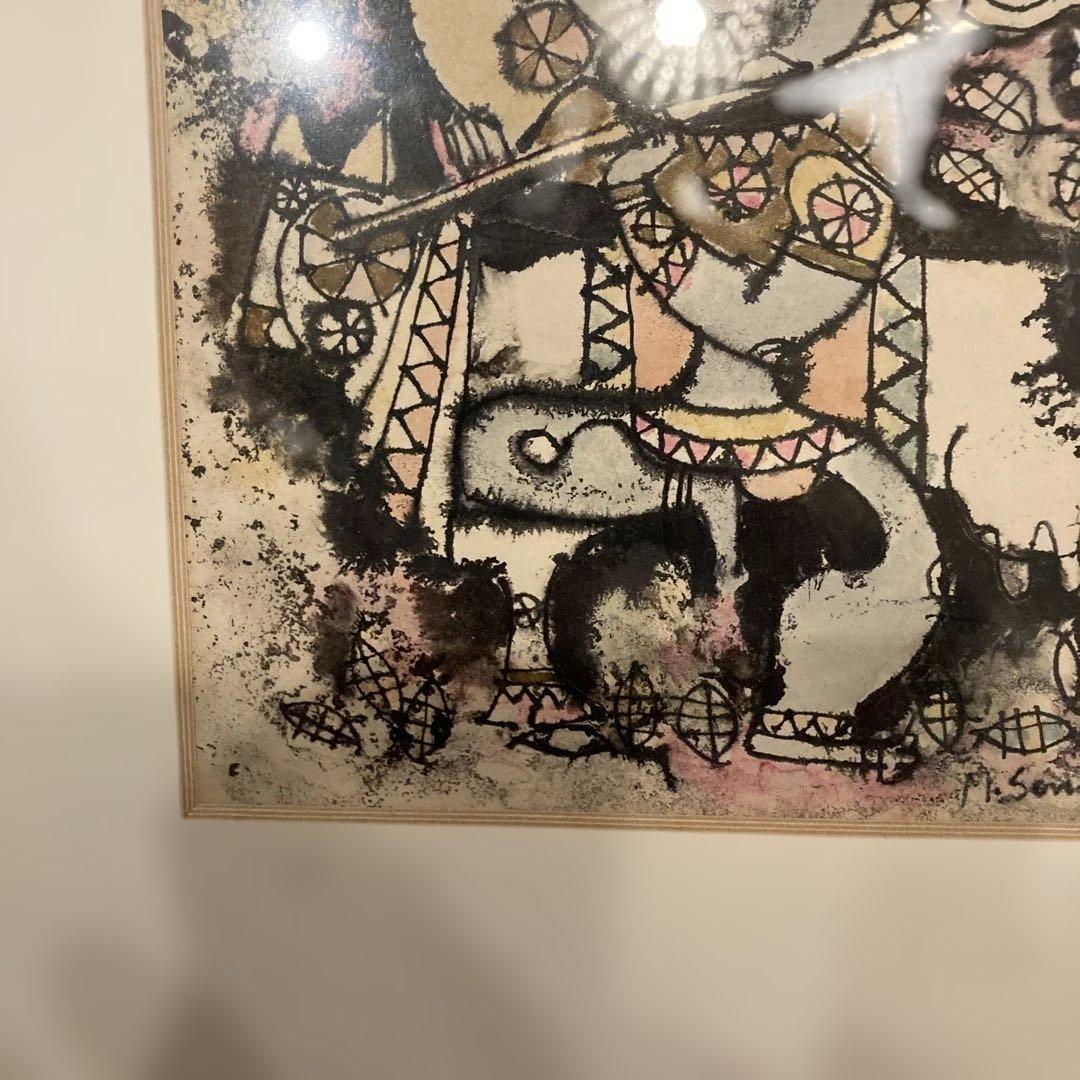 M. Somanath 木版画 神話的キャラクター