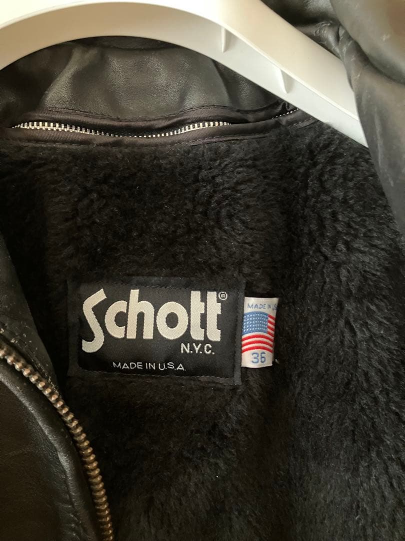 ショット　シングルライダースジャケット　トラッカージャケット　AT101 36