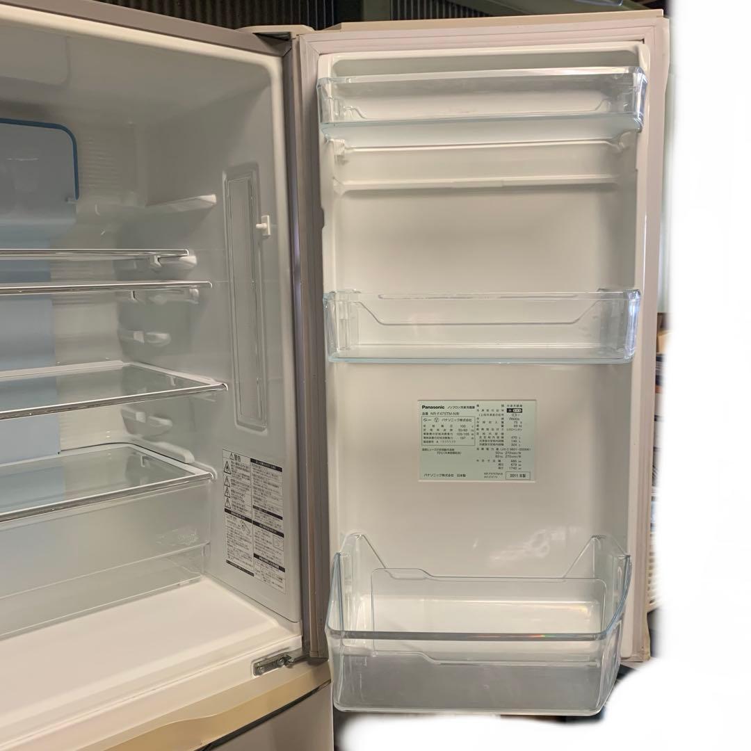 8h3 パナソニック 冷蔵庫 NR-F475TM-N 形 2011年製 現状品