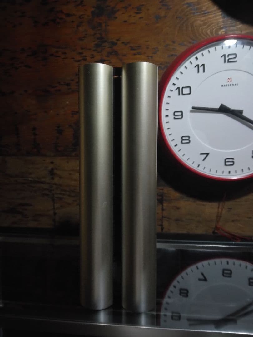 70年代　ミッドセンチュリー　SEIKO セイコー　置時計　運針　無音　メタル