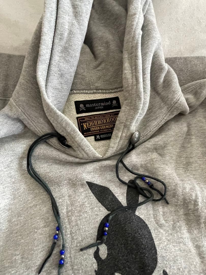 ネイビーフッド×mastermind JAPAN グレー フーディー M