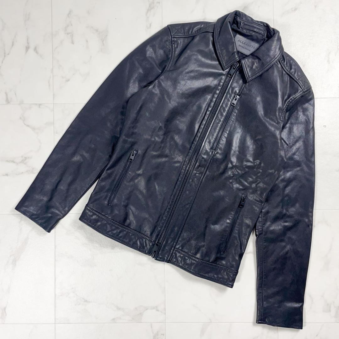 ALLSAINTS レザージャケット ジップアップ 黒 XS*ZC736