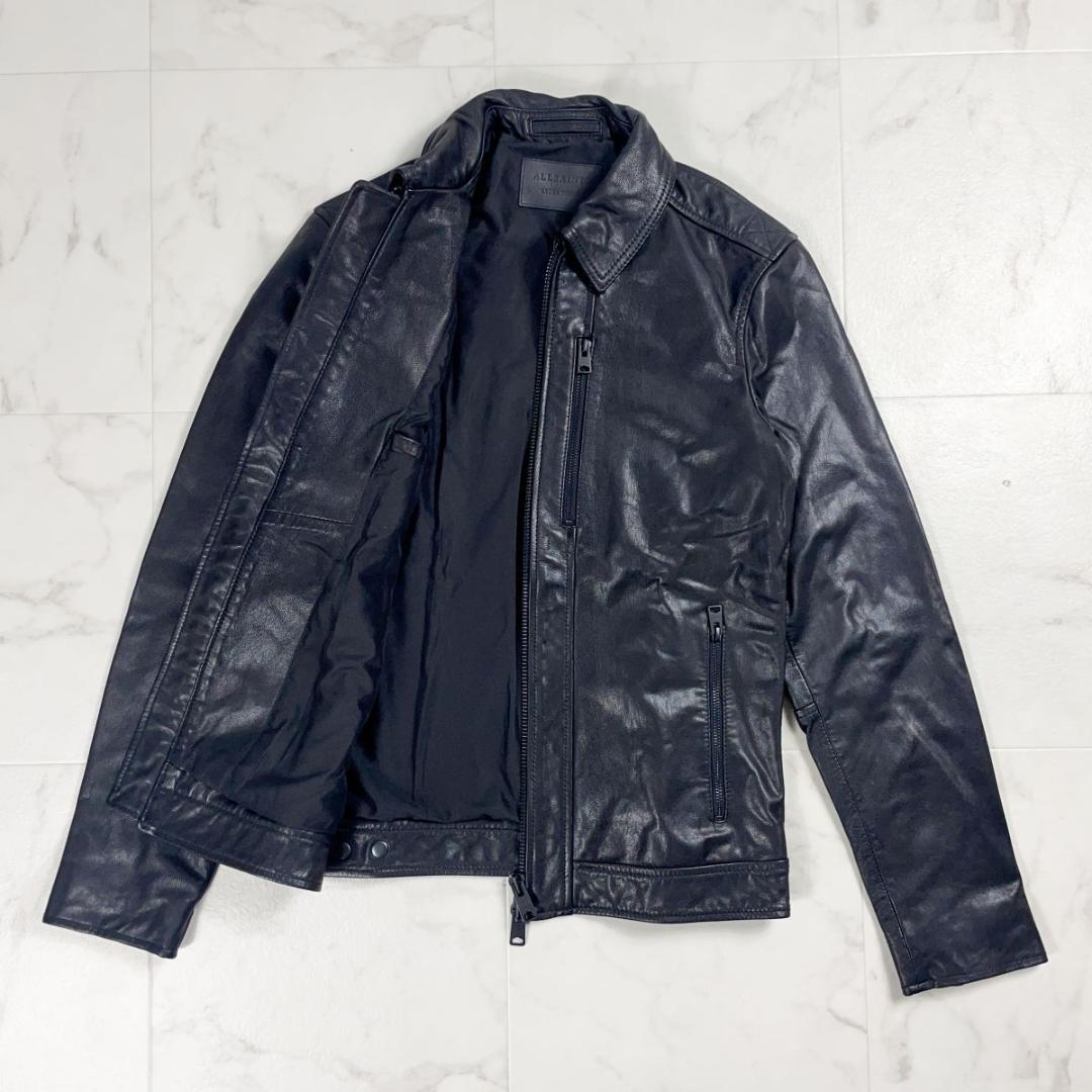 ALLSAINTS レザージャケット ジップアップ 黒 XS*ZC736