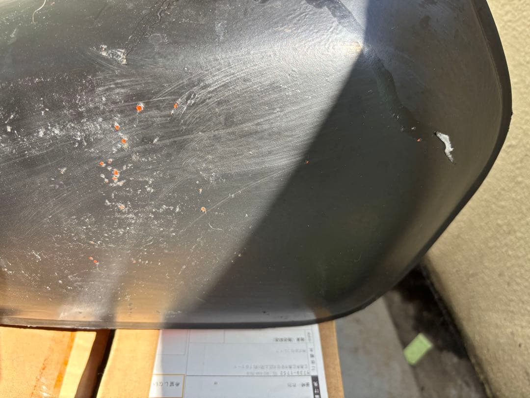 スズキグラストラッカービックボーイ純正タンクNJ47Aオレンジ色ブラック色ラバー