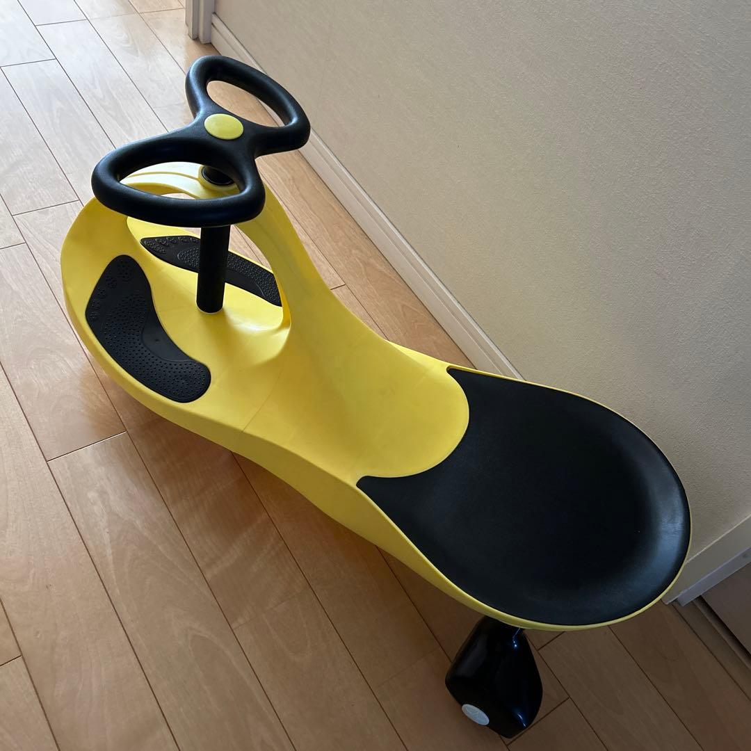 【プラズマカー・ラングスジャパン】黄色 ゴムタイヤ 静音 乗り心地抜群