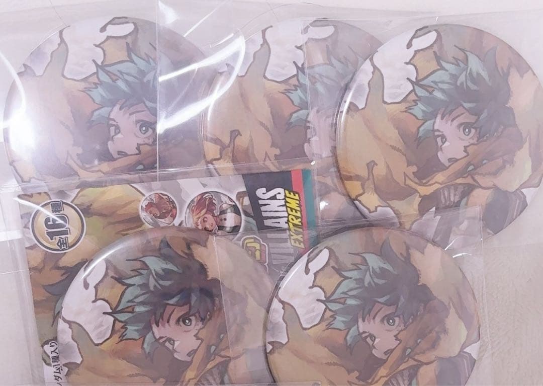 僕のヒーローアカデミア ヒロアカ 原画展 缶バッジ 緑谷出久