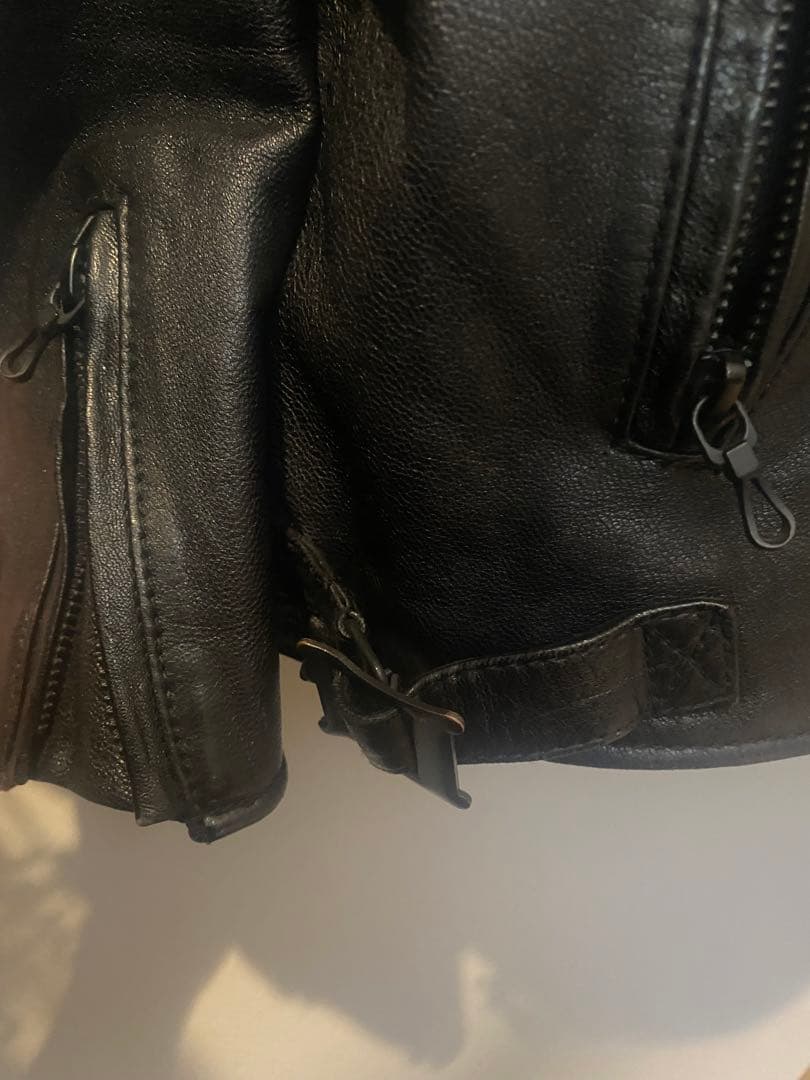 え*る様 ナノユニバース　ライダースジャケット　ダブル　羊革