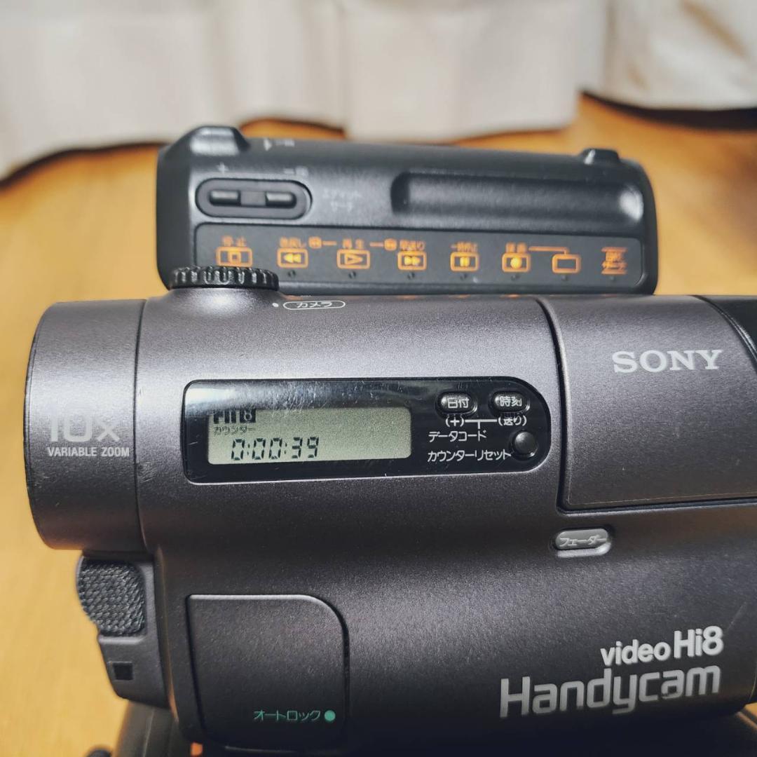 【動作確認済】高画質 SONY Hi8 8ミリ ビデオカメラ クレードル セット