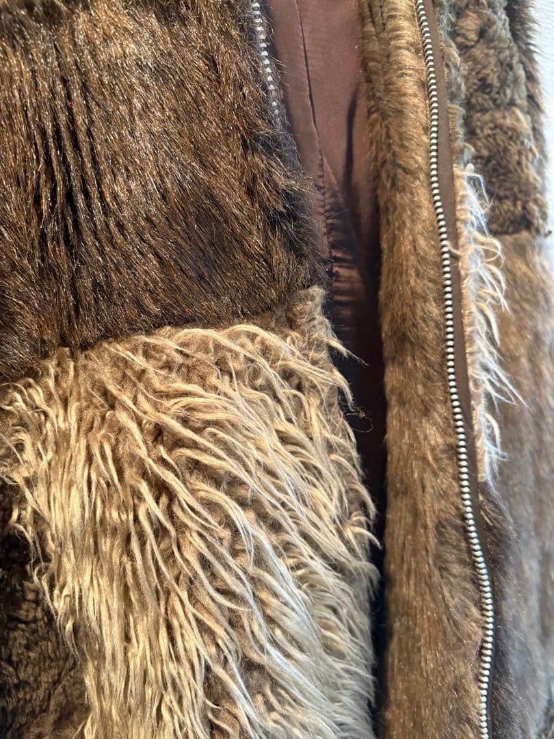 fur zip hoodie パーカー　フーディー　ファー　スナオクワハラ