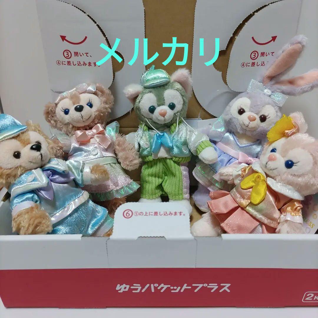 新品未使用 TDS ダッフィー カラフル ハピネス ぬいぐるみ バッジ 5点