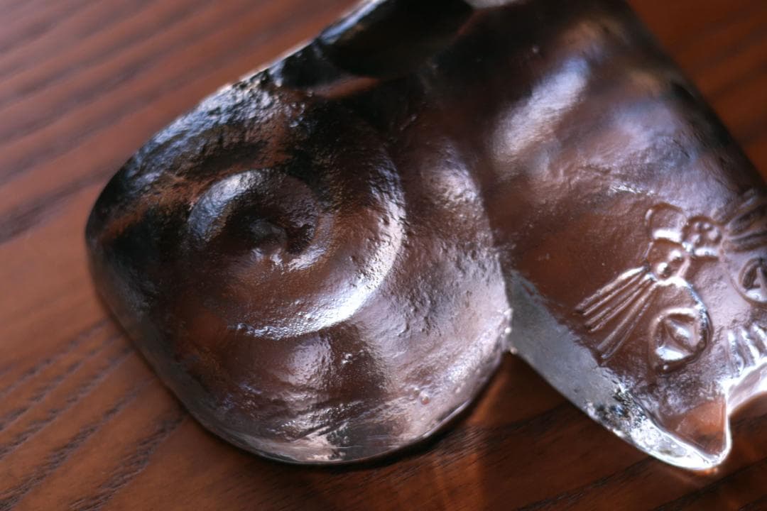 Lisa Larson リサラーソン ガラスオブジェ 猫 31770