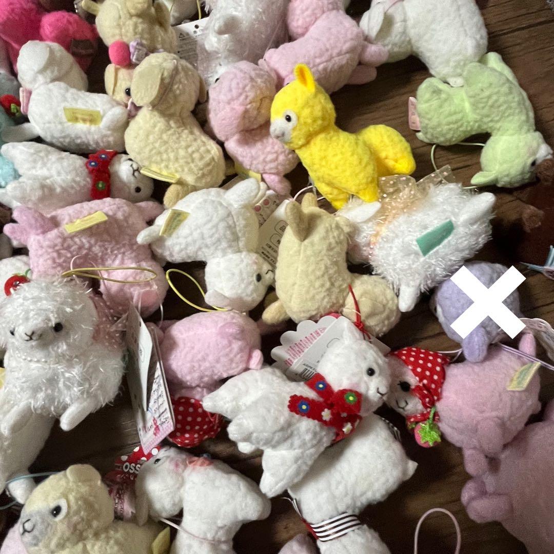 アルパカッソ＆ベイビーアルパカッソ　ぬいぐるみマスコット　小サイズ　62個セット