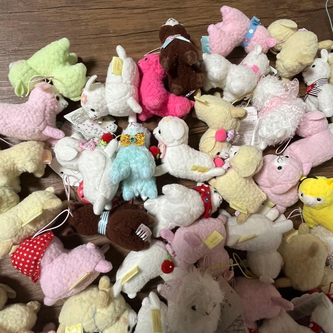 アルパカッソ＆ベイビーアルパカッソ　ぬいぐるみマスコット　小サイズ　62個セット