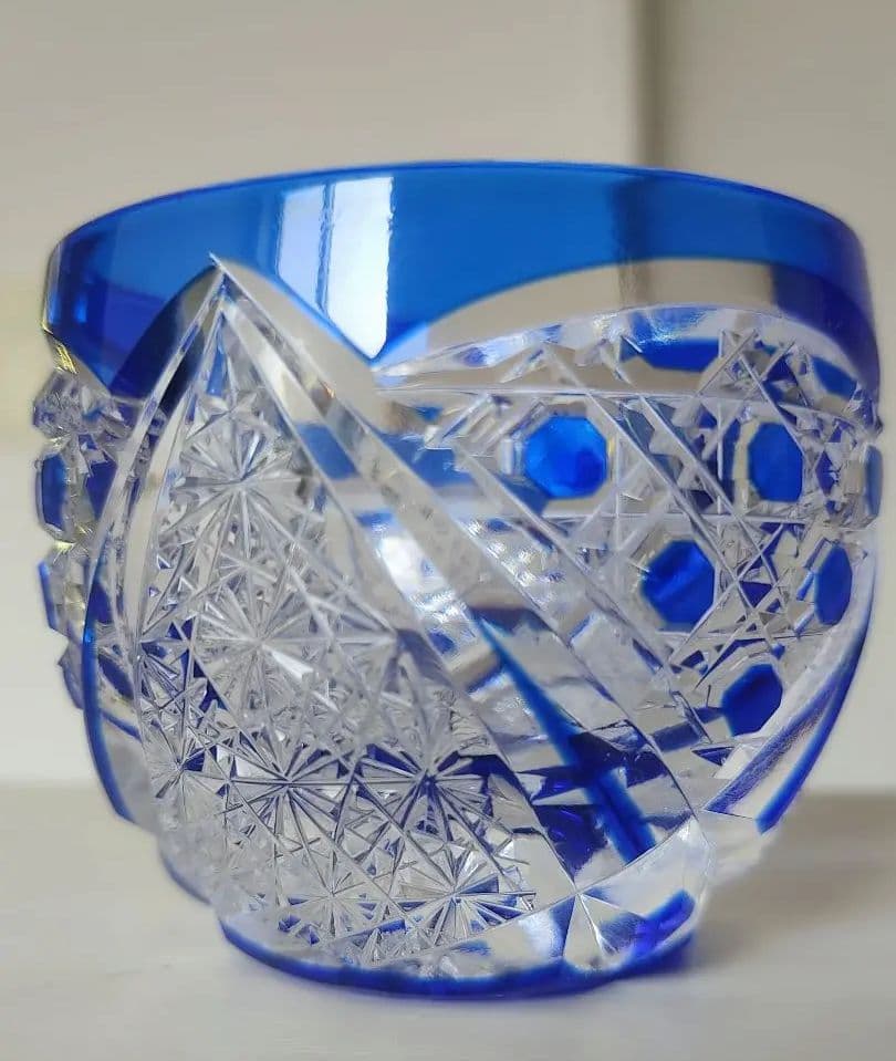 定価27500円 太武郎工房 木村泰典 猪口 （切子 江戸切子 薩摩切子）