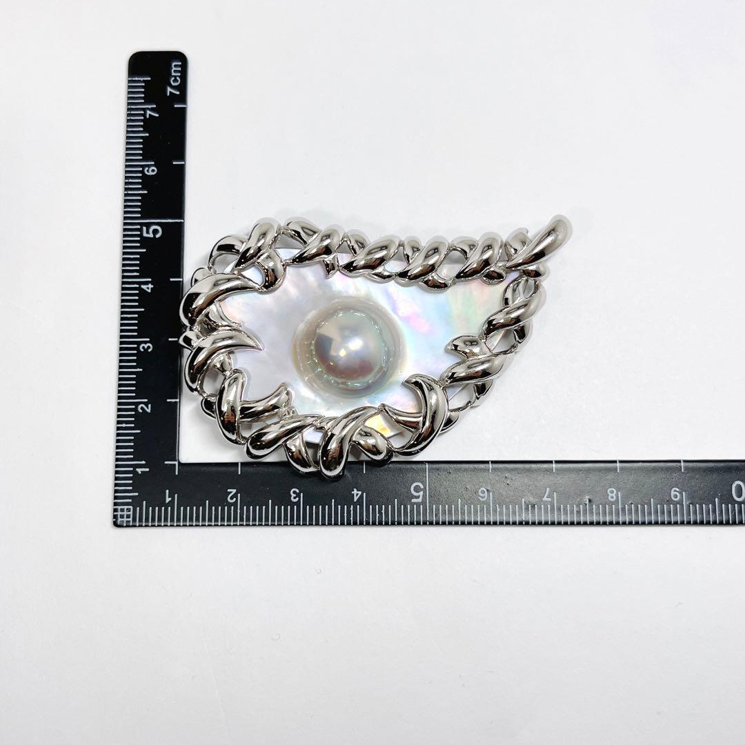 【未使用品級】✨田崎真珠　タサキ　マベパール　ブローチ兼ネックレス