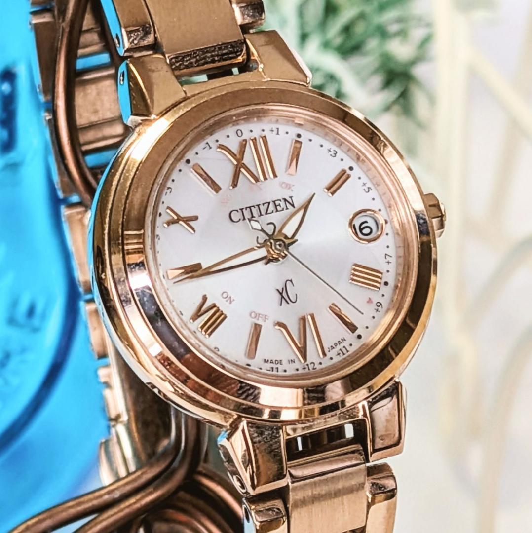 美品 CITIZENシチズン レディース腕時計xCクロスシー ゴールド キュート