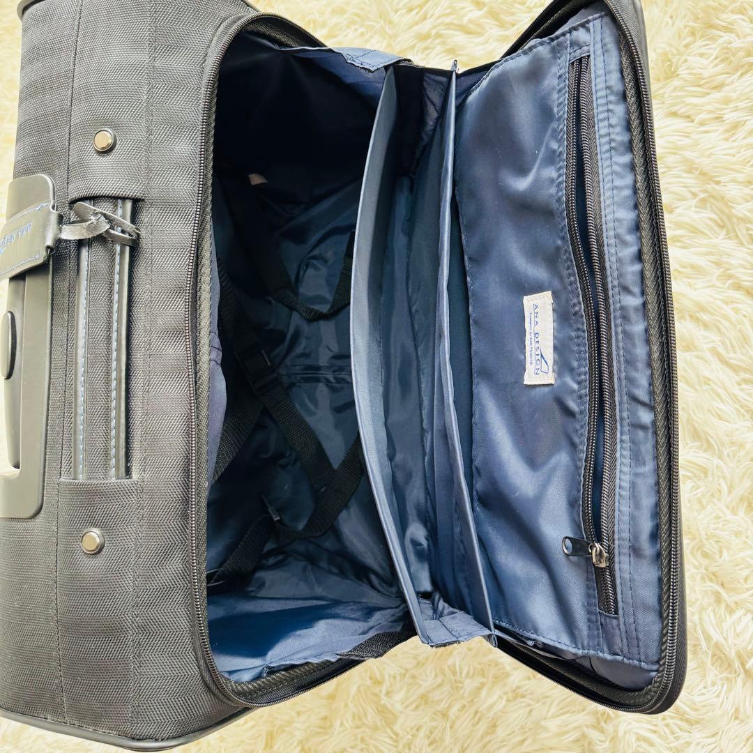 【美品】ANA DESIGN ソフトキャリーケース 黒　機内持ち込み可能