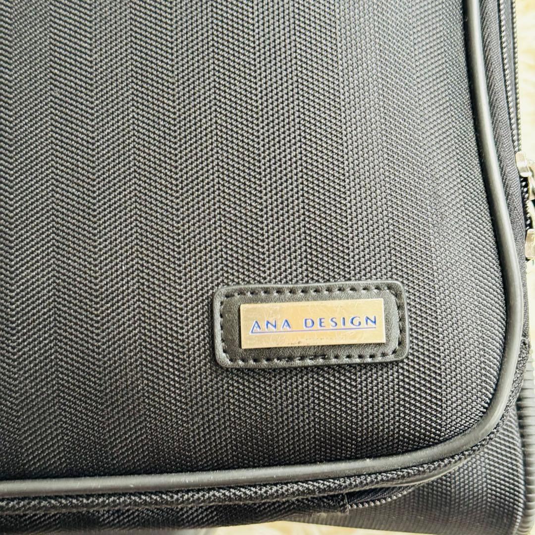 【美品】ANA DESIGN ソフトキャリーケース 黒　機内持ち込み可能