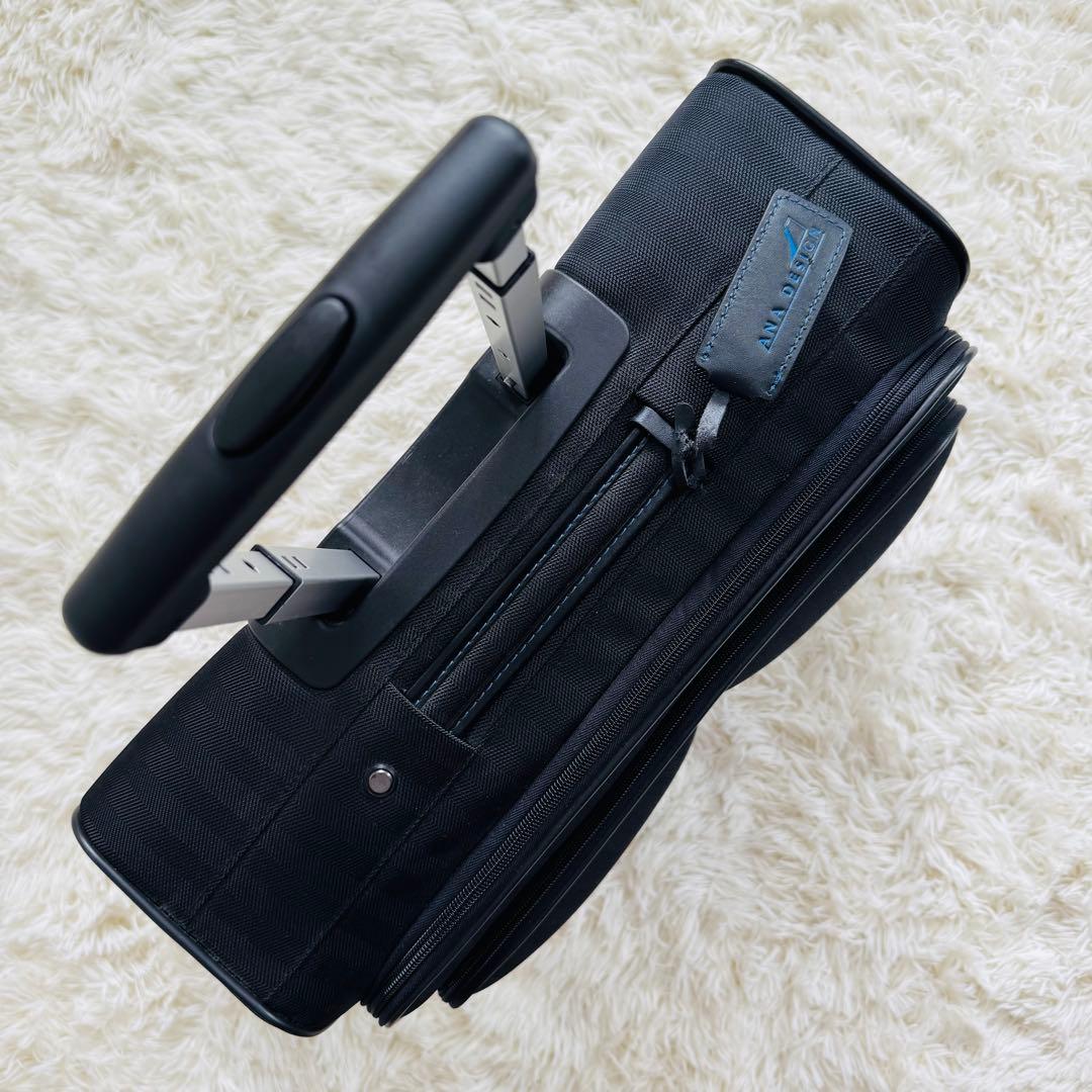 【美品】ANA DESIGN ソフトキャリーケース 黒　機内持ち込み可能