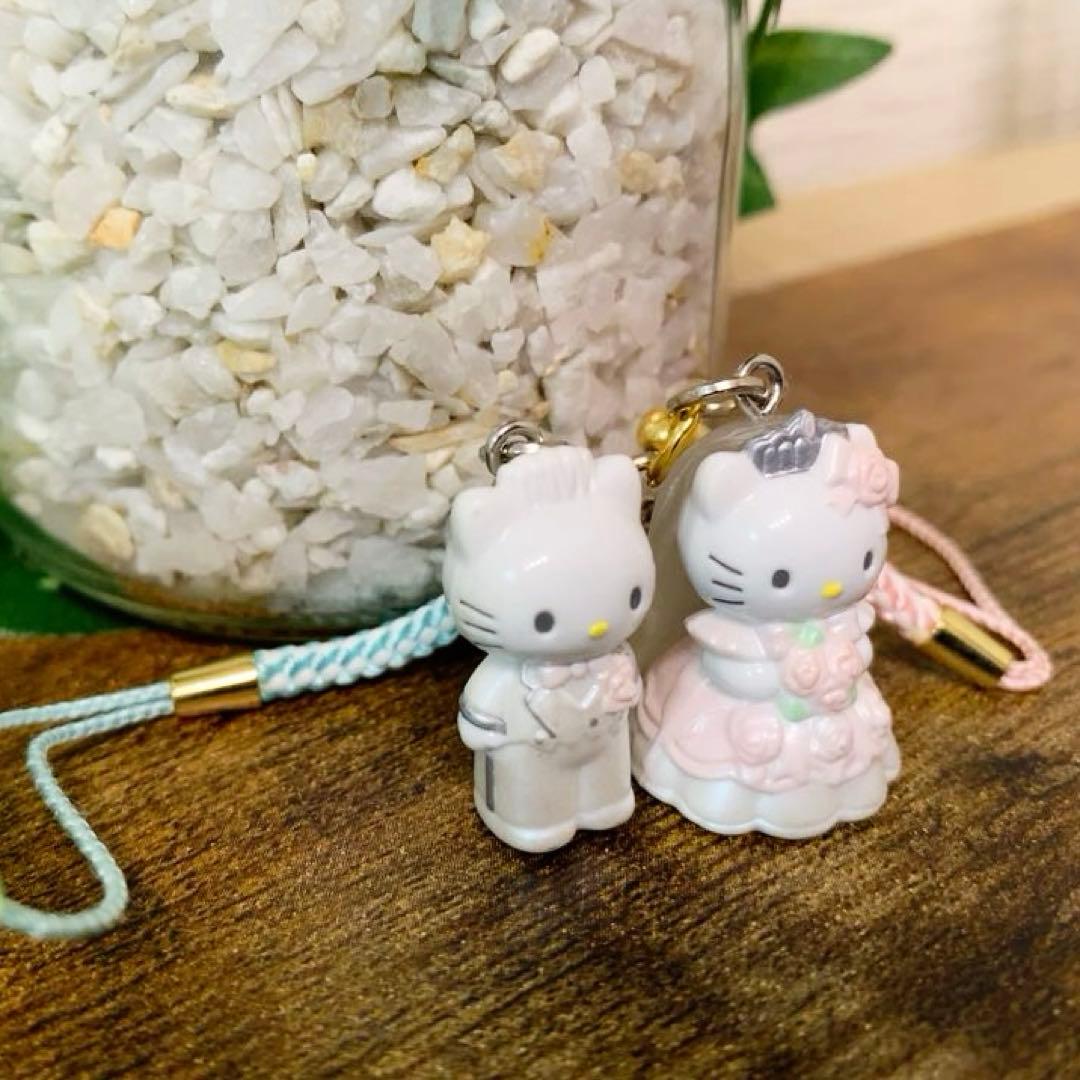 【希少レア】ハローキティ＆ディアダニエルウェディングペア根付け　2002