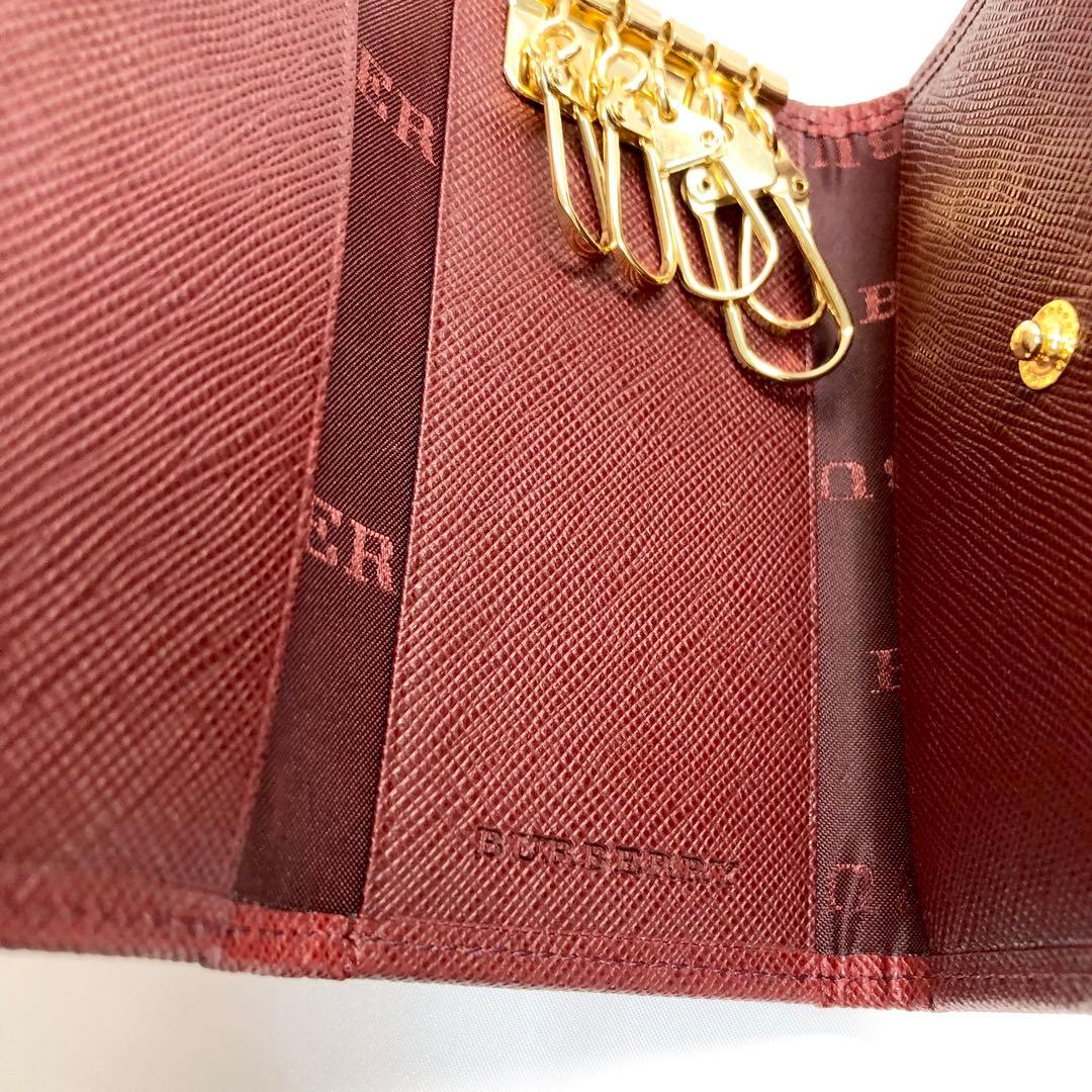 美品✨　BURBERRY バーバリー　キーケース 5連　チェック