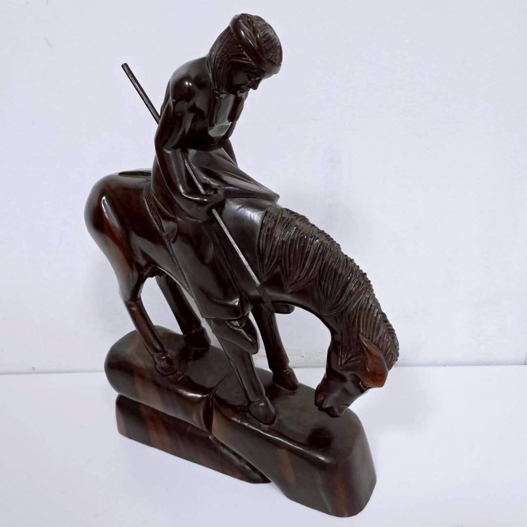 【希少】ヴィンテージ アイアンウッド彫刻 木製