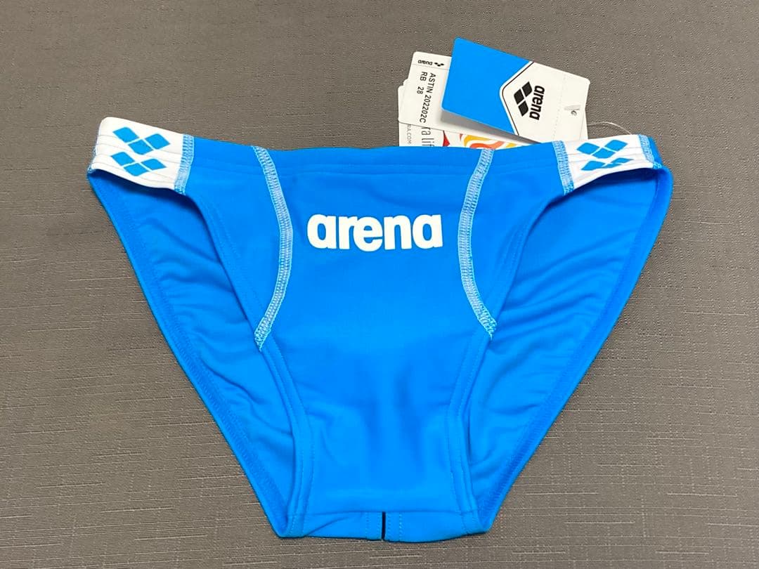 新品 arena 水着 青 28